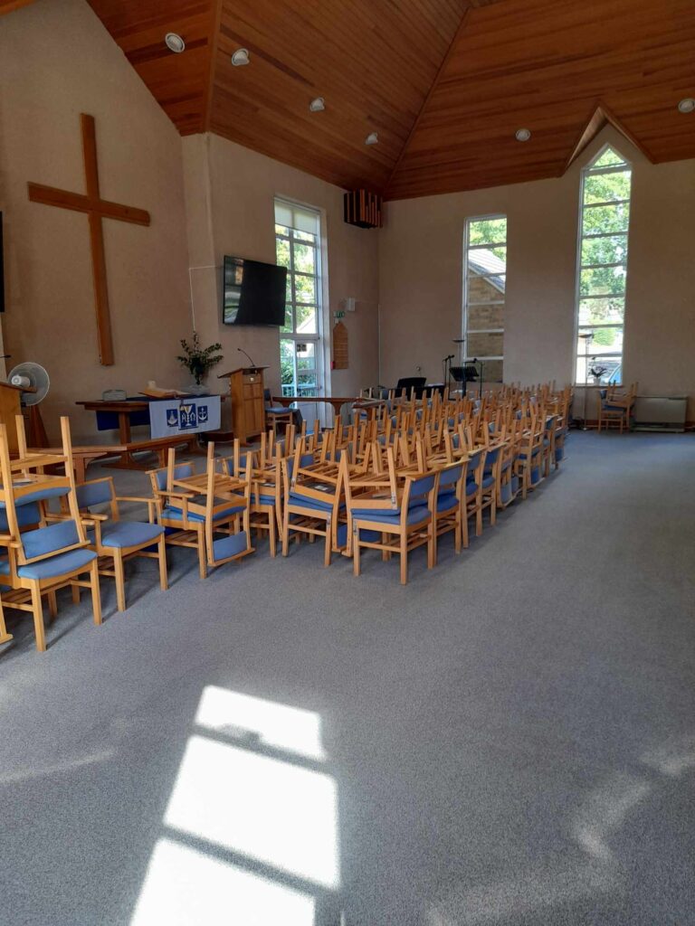 Tonbridge Methodist Church upholstery cleaning